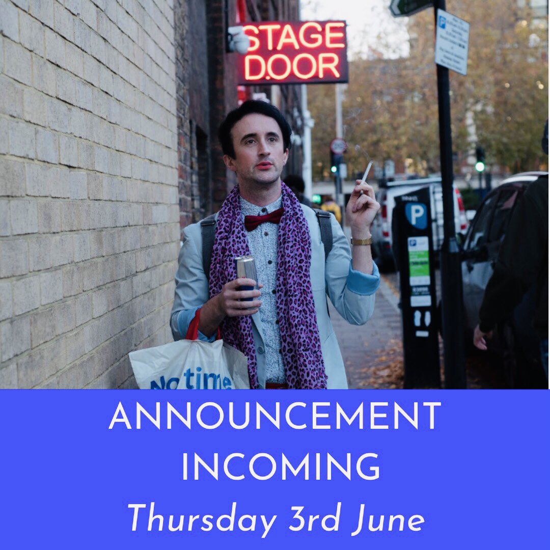 Well my little sass pots I have some super exciting news coming tomorrow. Keep those eyes peeled! I’m beside my pvc trousers with excitement! #comedy #cabaret #london #singer #dancer #actor