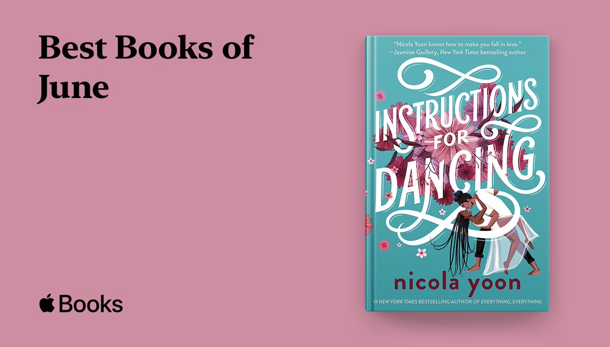 NicolaYoon's tweet photo. Sooo thrilled to say that @AppleBooks chose #instructionsfordancing as one of their best books of June!
https://t.co/MYzA72cwXY
#bestbooksofJune https://t.co/6mHYWu92RB