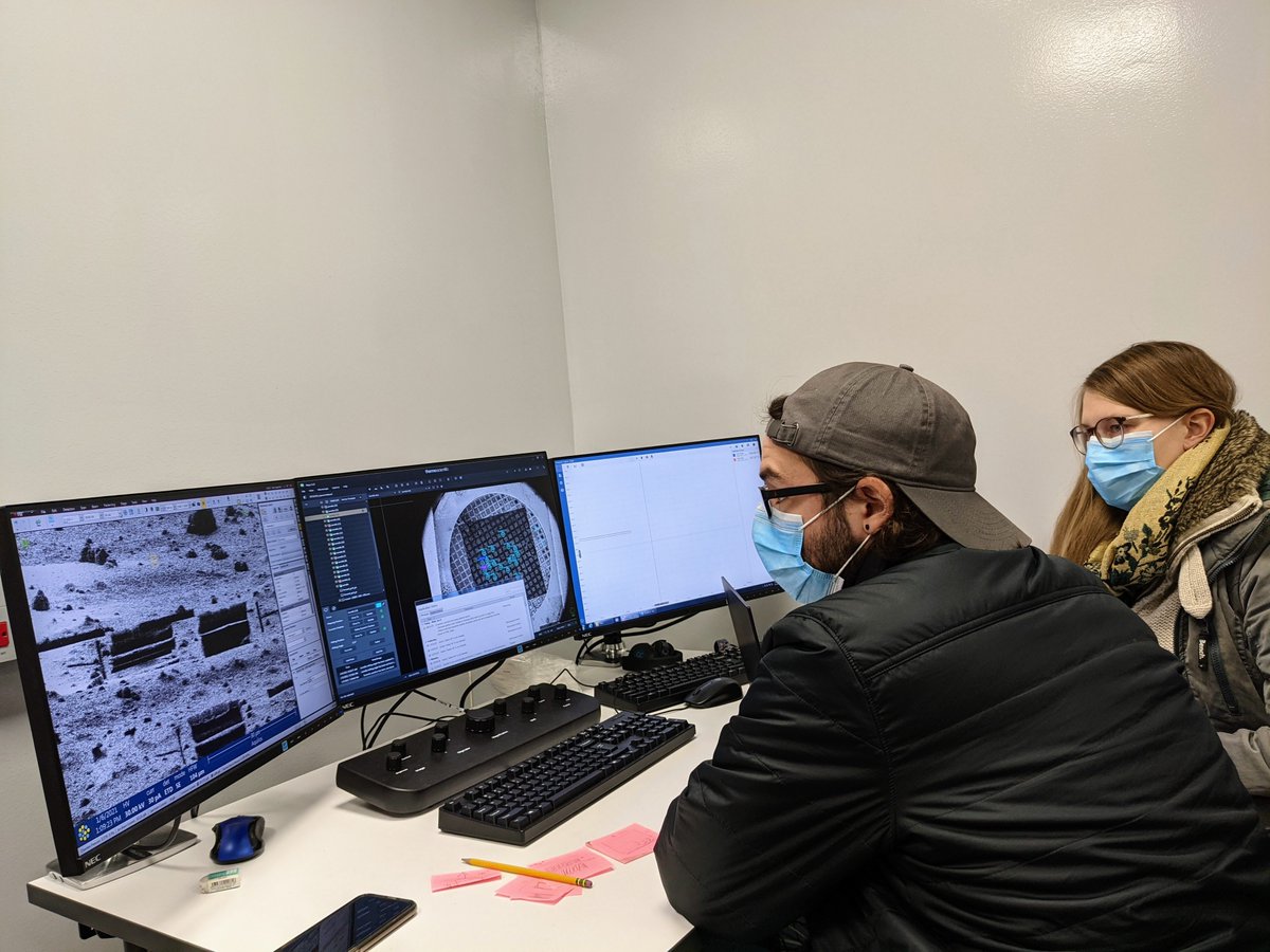 mimi1inh's tweet photo. Wonder what we'll do with our shiny new #CRISPR'ed #malaria parasites? We're doing in situ #cryoET of parasite-infected RBCs on @FitzpatrickLab's @thermofisher #Aquilos #cryoFIB!🦠🔬😄
Wanna join us? We're hiring postdocs/techs!👉https://t.co/w6c3fVcZGt #teamtomo #cryoem pls RT! https://t.co/NtUhdmM5wQ