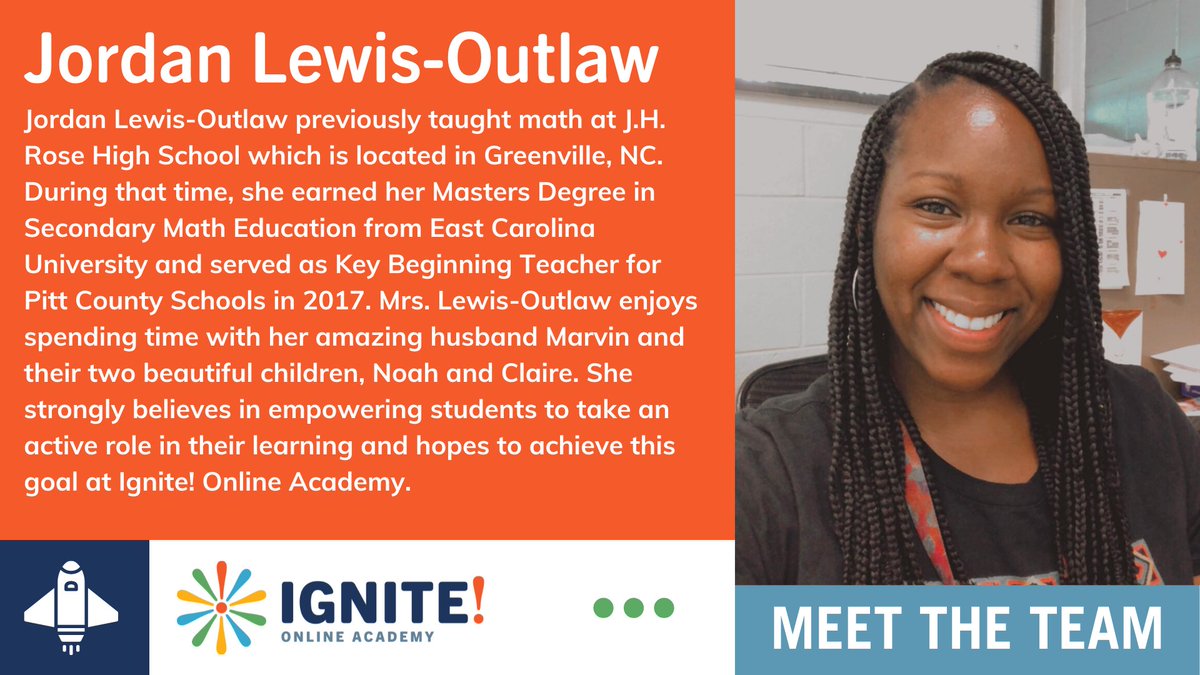 IgniteOnlineDPS's tweet image. Want to meet more Ignite! teachers? Welcome some of our newest high school team members teaching Math, Spanish, and History. Check out their impressive accomplishments!! #IgniteTheFuture