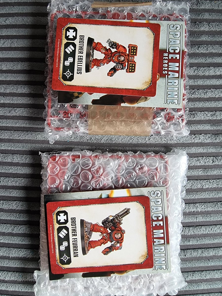 wilsongrahams's tweet image. I have 2 spares from Space Marine Heroes series 2, Feurran and Ebellius.
These are available for sale, or swap if you have Phaello, Sanyctus, Donato or Darrago available. UK preferred but ask if RoW.