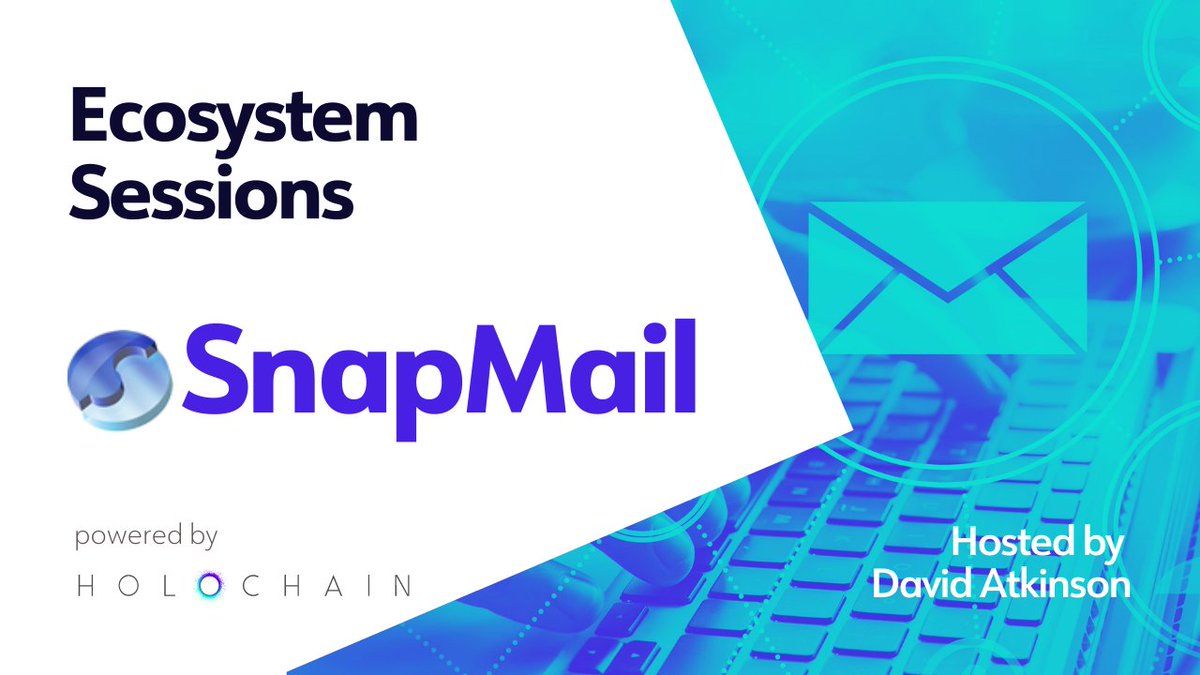 Holochain's tweet image. #HolochainEcosystemSessions

📬SnapMail is an open-source P2P email app based on Holochain. It is the latest iteration of Snapmail from Glass Bead Software

✅ Watch Now:
youtu.be/1JYtyhKWH8s

#PoweredbyHolochain #DistributedApps #Holochain