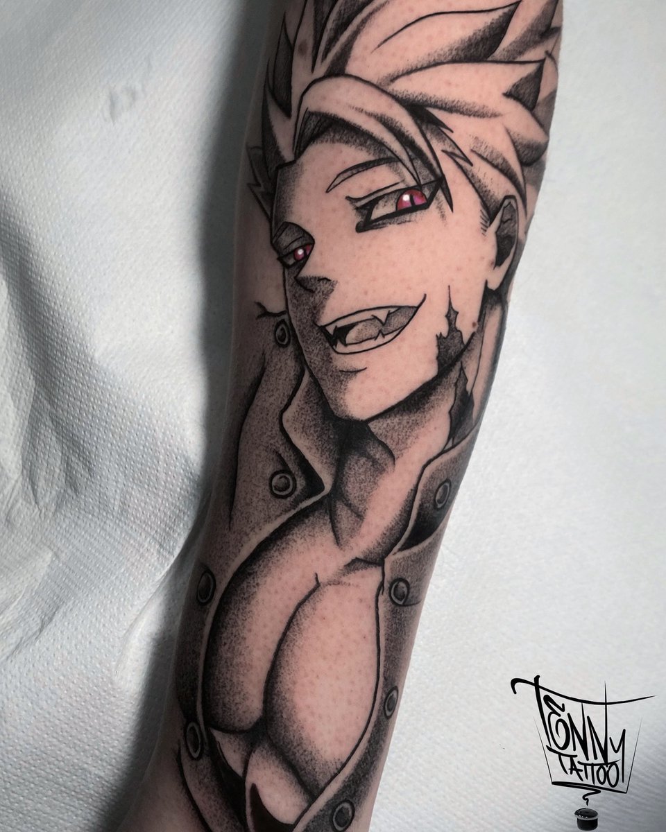 cattlynnrose on Twitter Ban from the seven deadly sins I got to tattoo  during my guest spot  anime animetattoos httpstcofXi41swux7   Twitter