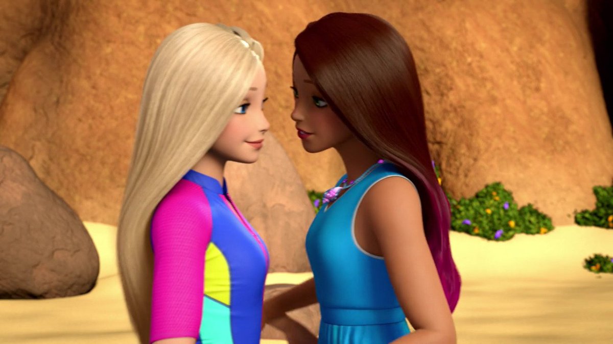 kisssgirls's tweet photo. happy pride to barbie and her mermaid girlfriend https://t.co/i0hkQbSEa4