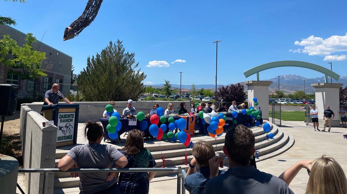 Congratulations to the 14 <a href="/DRHSMustangs/">Damonte Ranch High School</a> student athletes that signed letters of intent today!