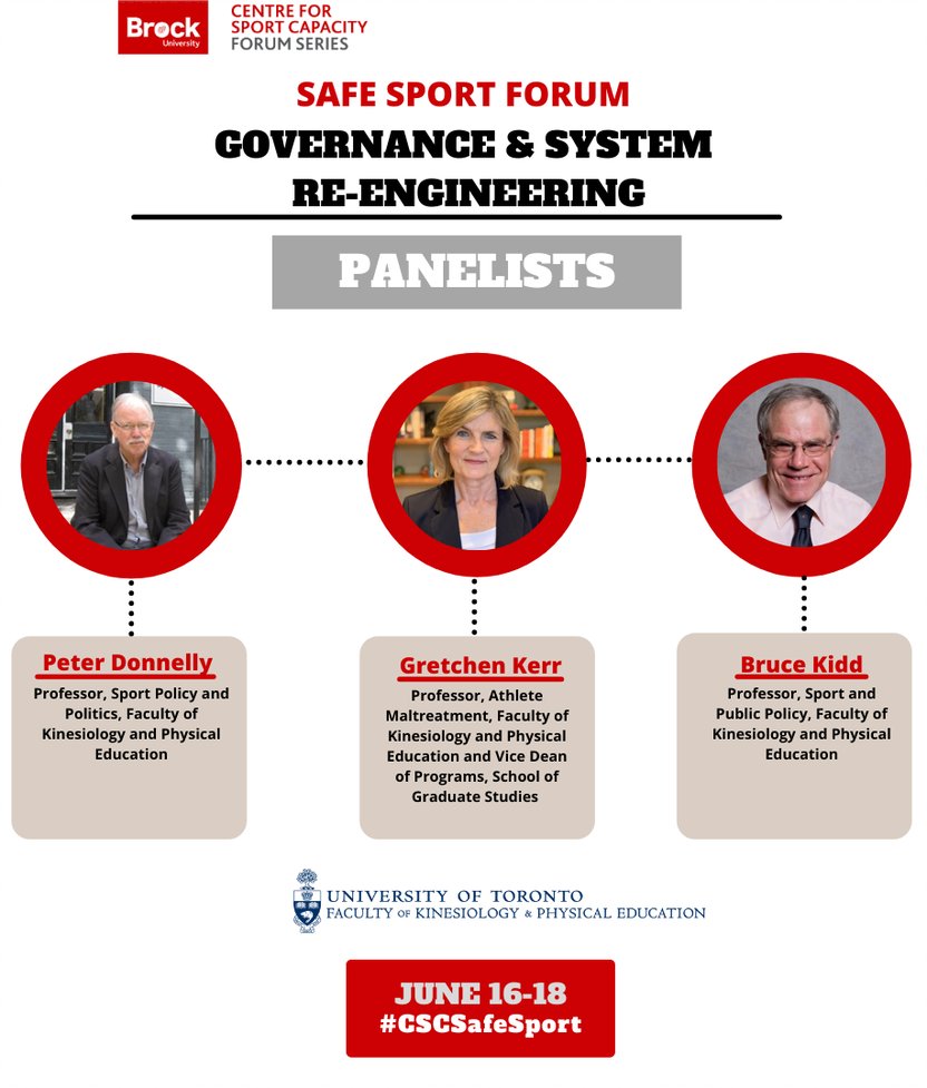 CSC_ON's tweet image. Announcing the 2nd panel for Athletes First: Promotion of Safe Sport in Canada forum! @UofTKPE panelists will discuss the Universal Code of Conduct to Prevent and Address Maltreatment in Sport &amp;amp; related research. Register now: ow.ly/iddd50Ez5sk #CSCSafeSport #CSCOEventList