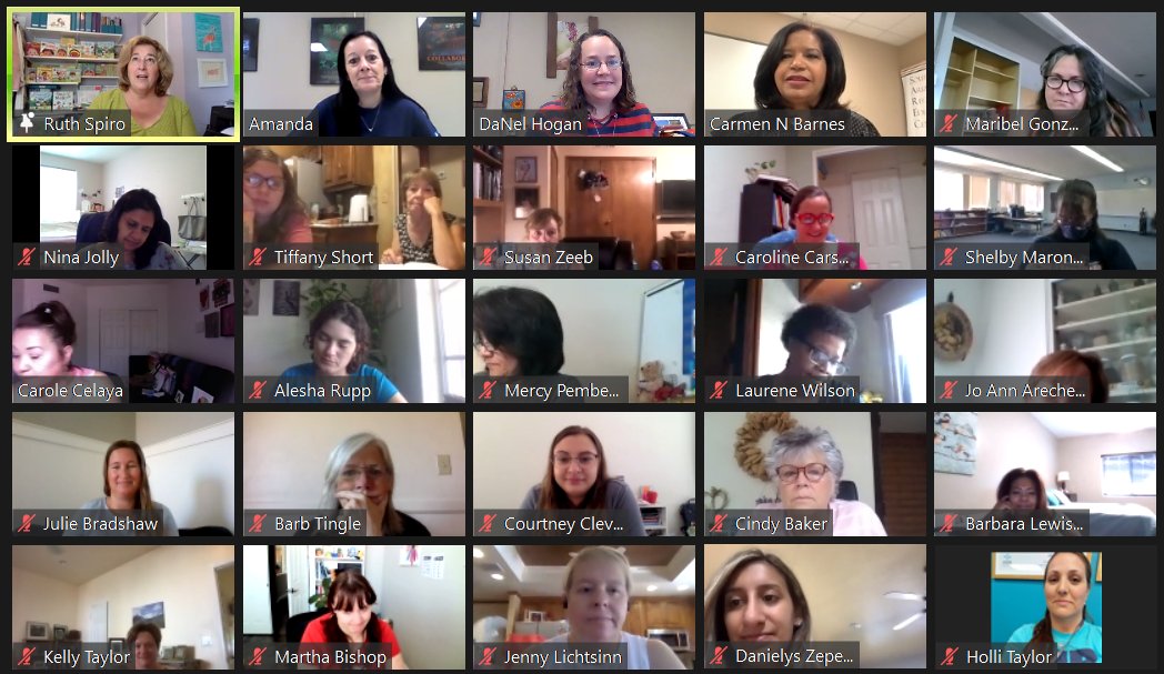STEMAZingST's tweet photo. THANK YOU @RuthSpiro for surprising our facilitators, @STEMskull and @SimpleCarmoPR, and participants with an #AuthorZoomBomb at the @TEPenergy sponsored #PlayToCode #STEMAZingInstitute this morning. What a treat! We now love you and your books even more! https://t.co/Ai8eZtWkDt