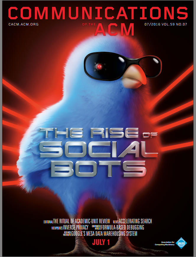 Morpheus_mx1's tweet photo. Today's social bots are sophisticated and sometimes menacing. Indeed, their presence can endanger online ecosystems as well as our society: https://t.co/JhH2QmP8aF
#BotSlayer🤖 🗳️ https://t.co/EgLguU7ZyF