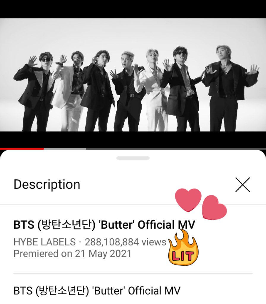 Paula_RR's tweet photo. "..and you know we don't stop!" That's right Army, let's not stop and get his smooth song to 300 million! We're so close!💜🧈 
#ButterBreakItDown 
#ButterTo300Million 
#ButterTo300M https://t.co/5mtqOiyQf7