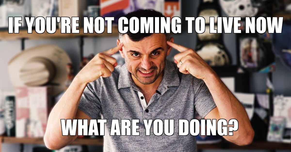 Valid Question.

Join <a href="/garyvee/">Gary Vaynerchuk</a> at #LiveNOW2021 !

Register Now at hubs.la/H0PtlJd0
.
.
.
#GaryVee #GaryVaynerchuk #DigitalExperience ​
#DigitalTransformation #NextechAR #VirtualEvents #AugmentedReality #AR