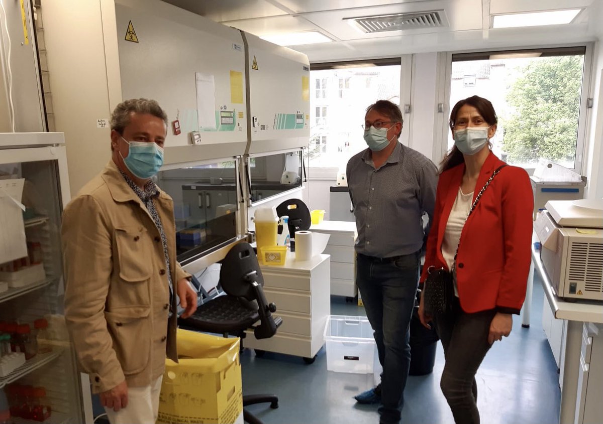 Visite de <a href="/B_Cell_Design/">B Cell Design</a> cet après-midi à #Limoges une entreprise innovante de notre territoire, du secteur des bio-technologies, qui agit activement dans la recherche pour les traitements contre la Covid-19 ou le VIH

<a href="/al_rousset/">Alain Rousset</a> <a href="/pr_f_vincent/">François VINCENT</a>