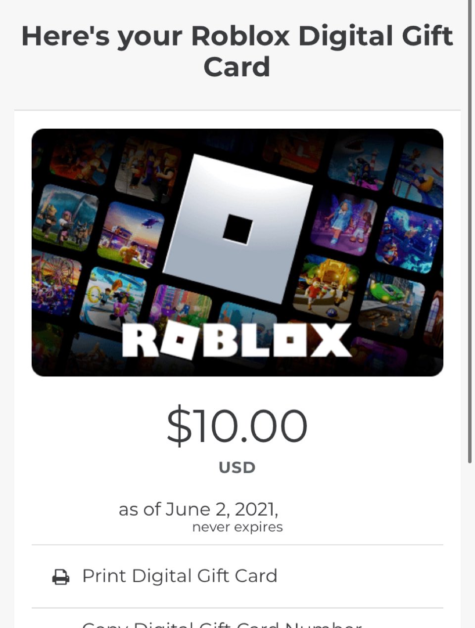 1000 Robux Code