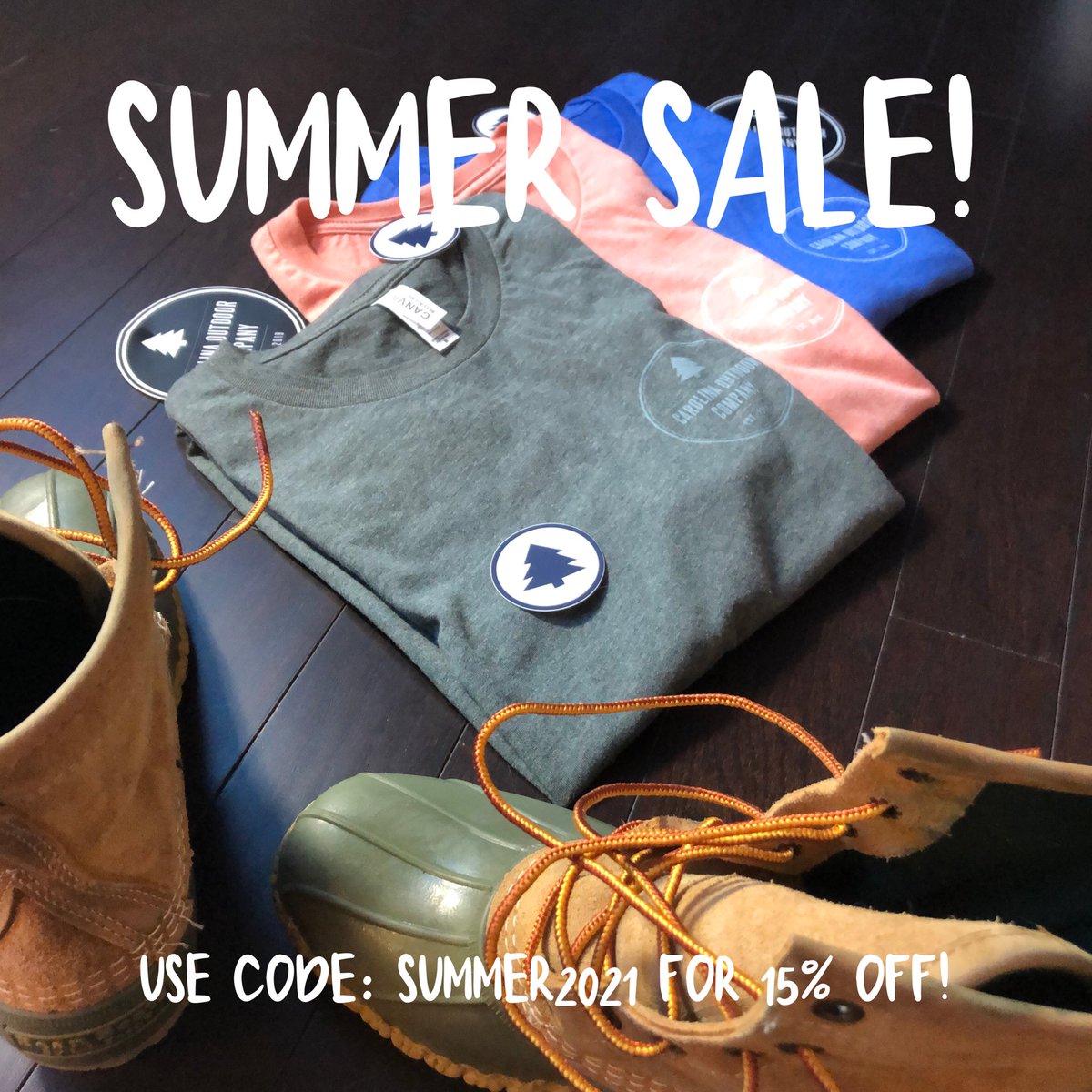 NCoutdoorCo's tweet photo. Summer isn’t quite officially here but who cares! 15% OFF SUMMER SALE! 

Use code: SUMMER2021

#carolinaoutdoorcompany #summersale #nchiking #ncfishing #bikenc #ncoutdoorculture #ncbeaches https://t.co/lJKOh3qK8A