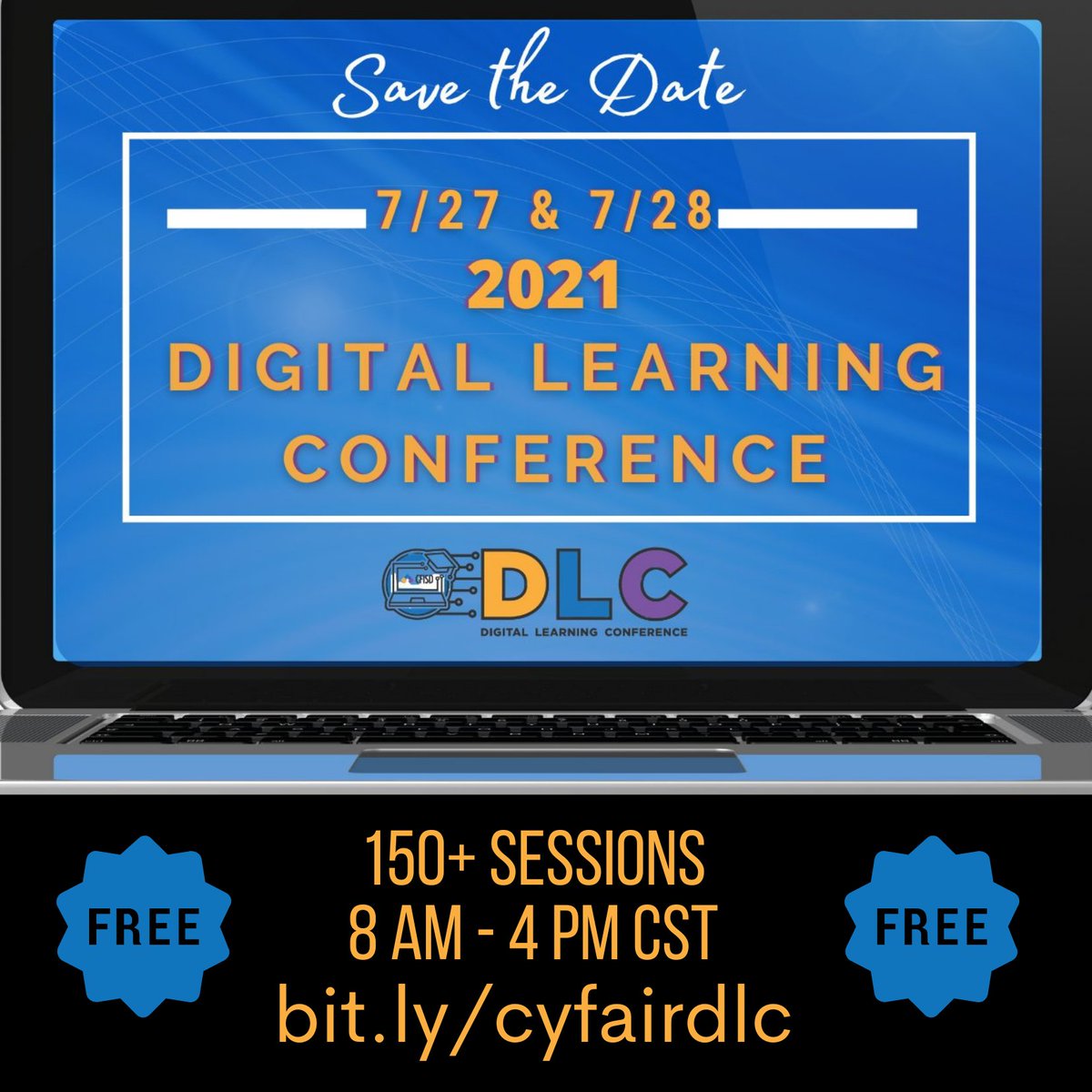 ARE......YOU......READY.......FOR.......DLC????????

SAVE-THE-DATE FOR:
💰FREE PD
👀Top-Notch Presenters
📱 Virtual Live Sessions
📒Every Content Area benefits

💫Another dynamic production from <a href="/CyFairEdTech/">CyFair ISD EdTech</a> Team!
#OpportunityForAll 
#cfisddlc