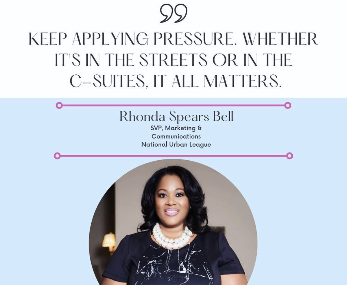 ColorCommntwk's tweet photo. Keep 👏🏽 applying 👏🏽 pressure 👏🏽. We must continue the conversation, the pressure, and the fight! Thank you to these incredible communicators in #socialjustice for sharing their wisdom with our #ColorComm community. 

#NAACP #NationalUrbanGroup #BlackLivesMatter #Diversity https://t.co/GejXPafzoS