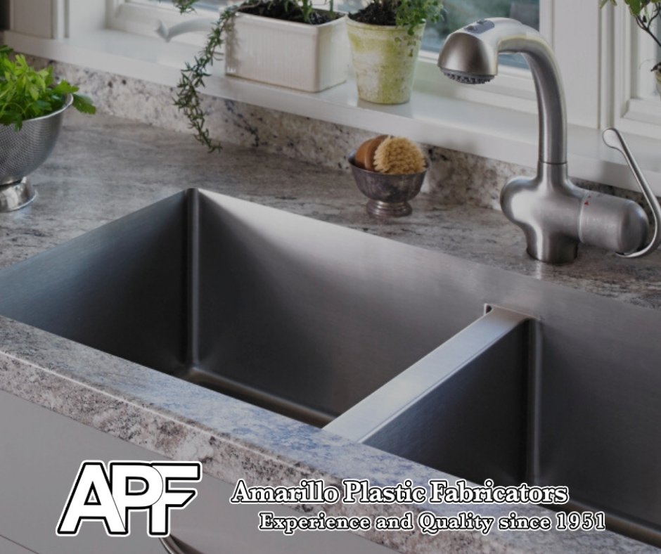 Stainless Steel sinks from Karran are the only undermount sinks that mount flush to laminate countertops, with Amarillo Plastic Fabricators knowledge and workmanship you will enjoy your kitchen countertop for years to come. bit.ly/3iczRLV