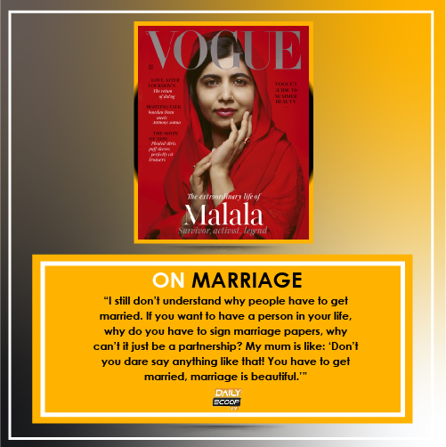 Daily Scoop Tv On Twitter Malala Yousafzai Known For Her Work On Girls Rights The World S Youngest Nobel Peace Prize Winner Will Feature On The Cover Of British Magazine Vogue S July