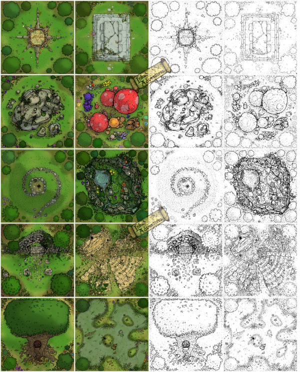 billiambabble's tweet photo. Inked Adventures Arcadian Ruins Pack 4 is now on DTRPG. Hand drawn printable forest themed tiles (+ jpgs for VTT) All royalties go straight to the illustrator. :) https://t.co/q3KPoc9kWj
#TTRPG #DnD #inkedadventures #arcadianruins #illustration #dungeontile https://t.co/k8RvMQURAL