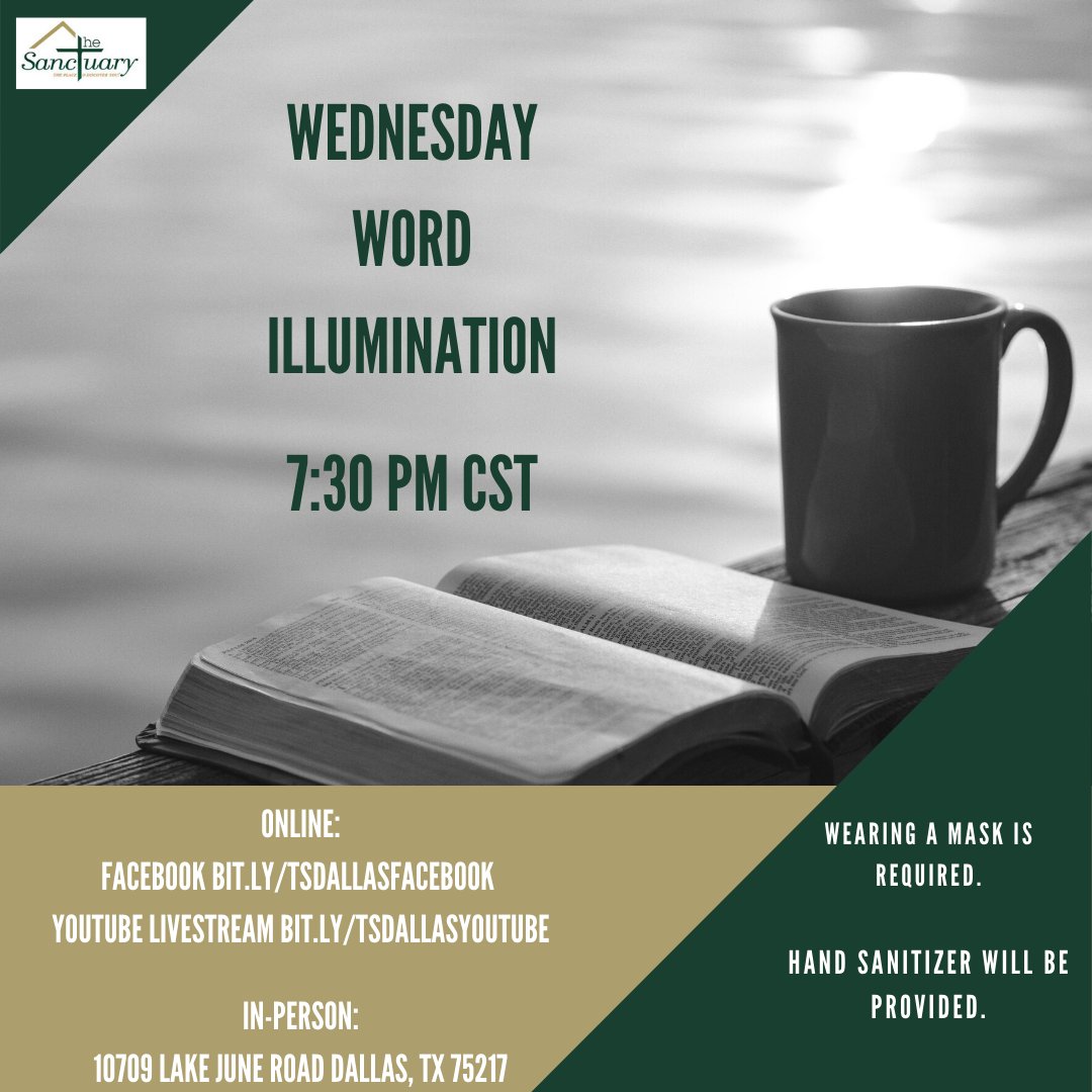 TSDallas_'s tweet photo. You're invited to join us today at 7:30 pm CST either ONLINE https://t.co/OXvICFGx0C &amp; https://t.co/cB03Nn3EZ1 or IN PERSON at 10709 Lake June Road, Dallas, TX 75217. #kingdom #community #Dallas #tsdallas #TheSanctuaryofDallas #ThePlacetoDiscoverYou https://t.co/aEKUc9Gh1I