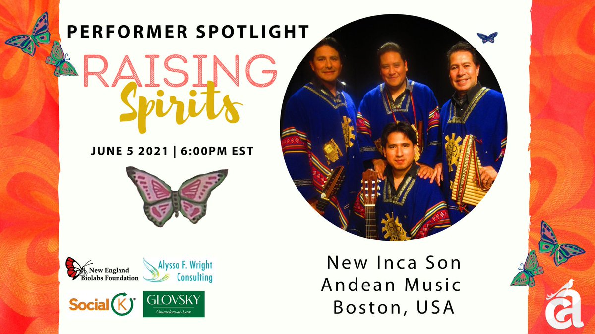 CreativeAction_'s tweet photo. Our FINAL #performerspotlight is on #NewIncaSon. They’re a Boston-based band on a mission: to preserve their indigenous heritage and instill appreciation. Get your tickets today: https://t.co/Hj3NaQ43cj. Thank you @NEBiolabs for sponsoring us! #RaisingSpirits https://t.co/Cva3nLboM5