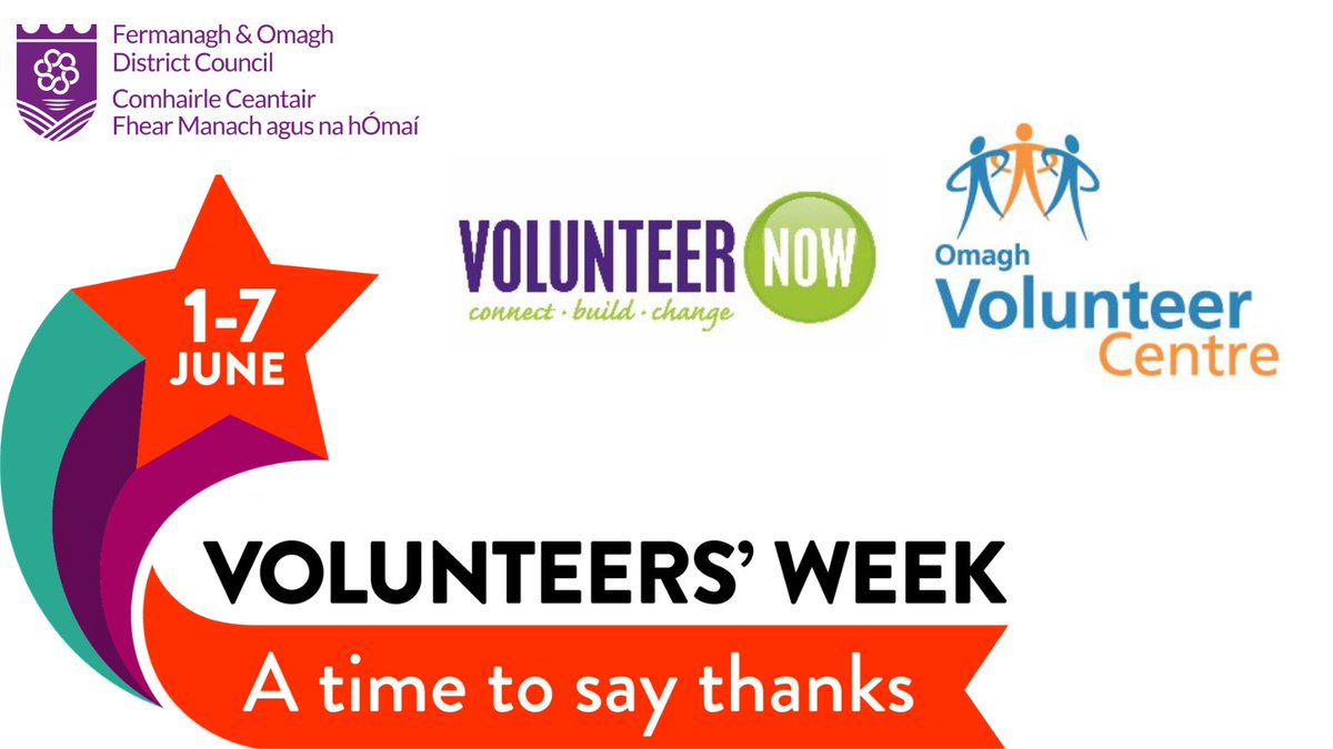 fermanaghomagh's tweet photo. 🎉To celebrate #VolunteersWeek and recognise the efforts of volunteers in our district, @CentreOmagh and @VolunteerNow1, Enniskillen have organised a number of activities.

Keep a look out on their social media pages for more information!

#StrongerTogether #ThankYou #FOcommunity https://t.co/v6ZY14M5sC