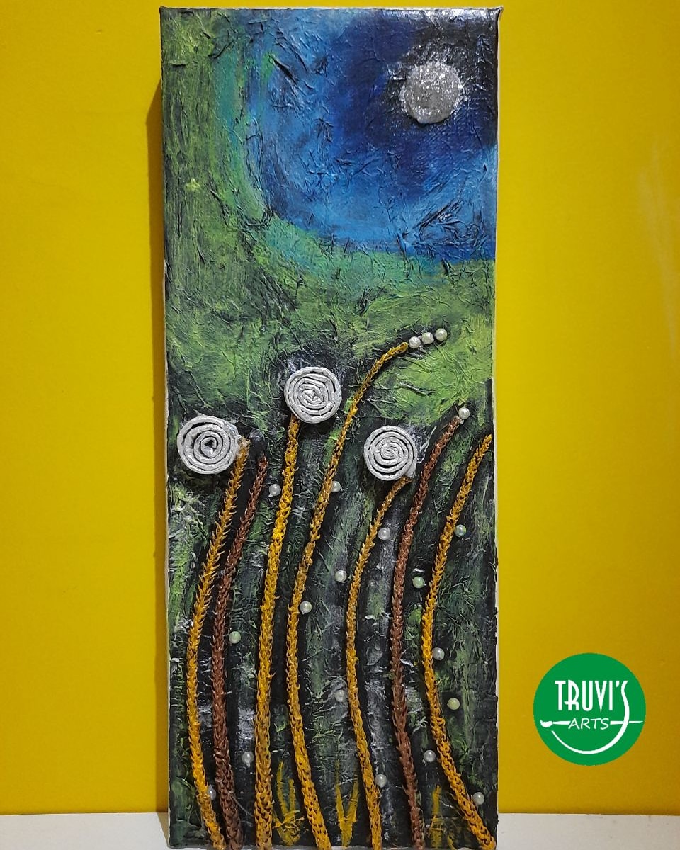 The Moonlight painting

For more arts and crafts work follow @truvisart on instagram

#craft #artsandcrafts #art_lovers #painting🎨 #acrylicpainting #paintingsofinstagram
#artistsoninstagram
#moon #moonlight #moonlovers #Marathi #म #मराठी