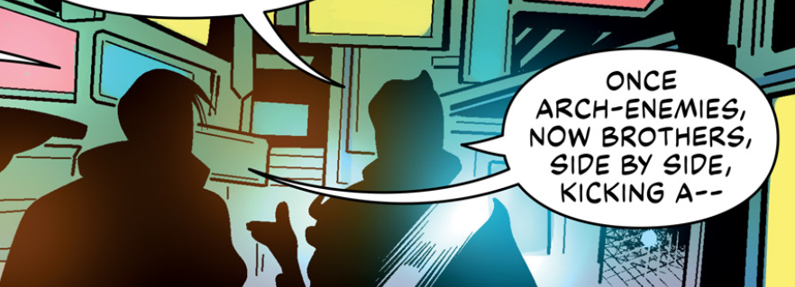 it feels fabricated, i feel no love like with community comics or official in-game comics. 
-are both of them saying this? how does that make sense?
-trace of official octane art saying random stuff in the background?
-mirage is joking but their expressions are freaking out? 