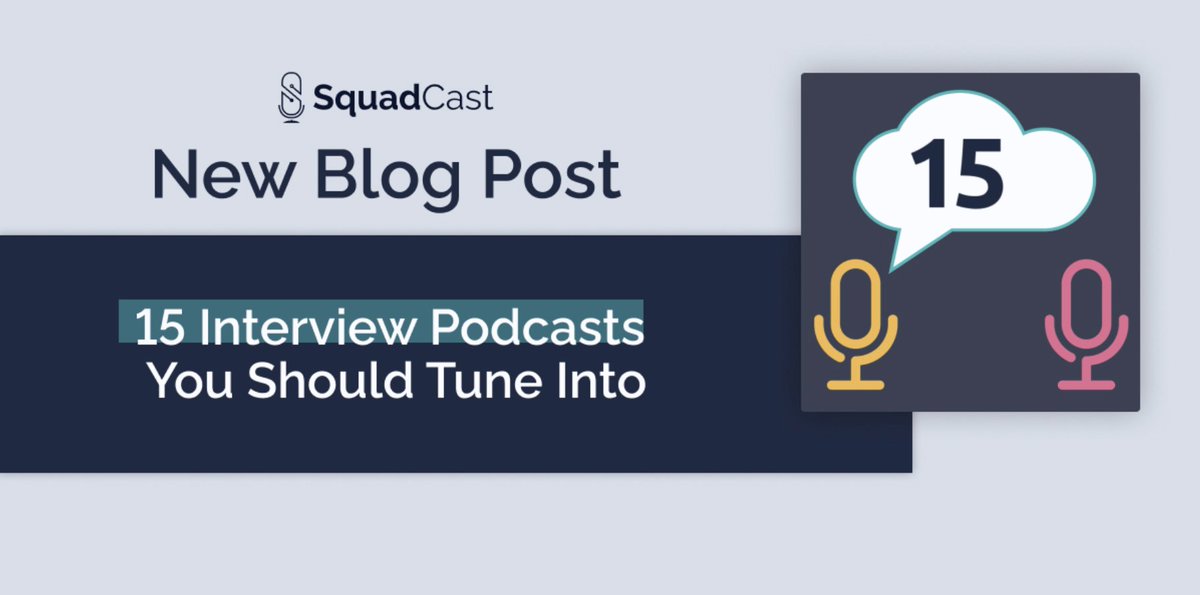 SquadCastFM's tweet photo. Here are the 15 interview #podcasts we think you should check out!

@StoryWorthy 
@lizsumner's 
@MannyFaces 
@birthful 
@DivaLaci 
@FlavorofItaly 
@EspreeDevora 
@LanWilCo 
@mauricecherry 
@studentsofmind 
&amp; more!

https://t.co/DN4JPV8YaD https://t.co/OpgQcOhYGw