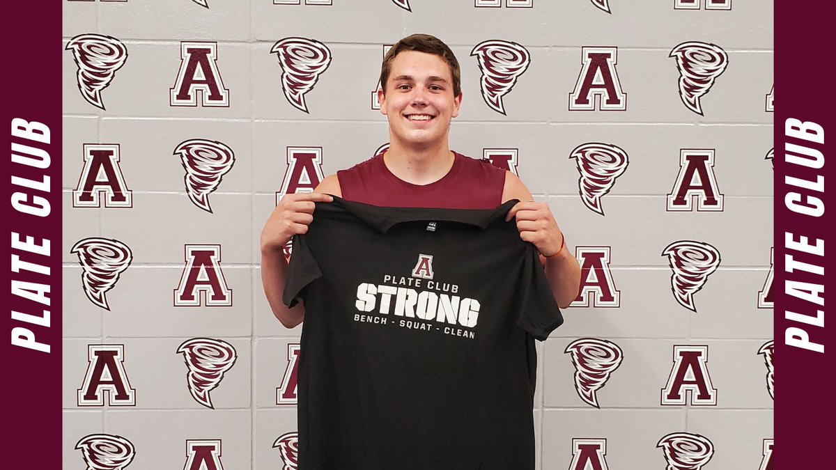 Congratulations to Logan Day for earning the Plate Club MAX today with his lifts of 455 squat, 275 bench, and 245 power clean. Great job!