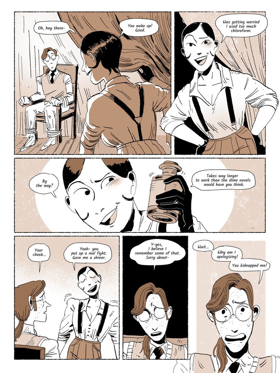 Hello everyone, happy pride!
If you're looking for a fun occult mystery webcomic fill with flawed queer characters, their complicated relationships (omg, they're roommates), and a magic box?
Maybe check out my comic Kingfisher!
https://t.co/5DKG32JD2N