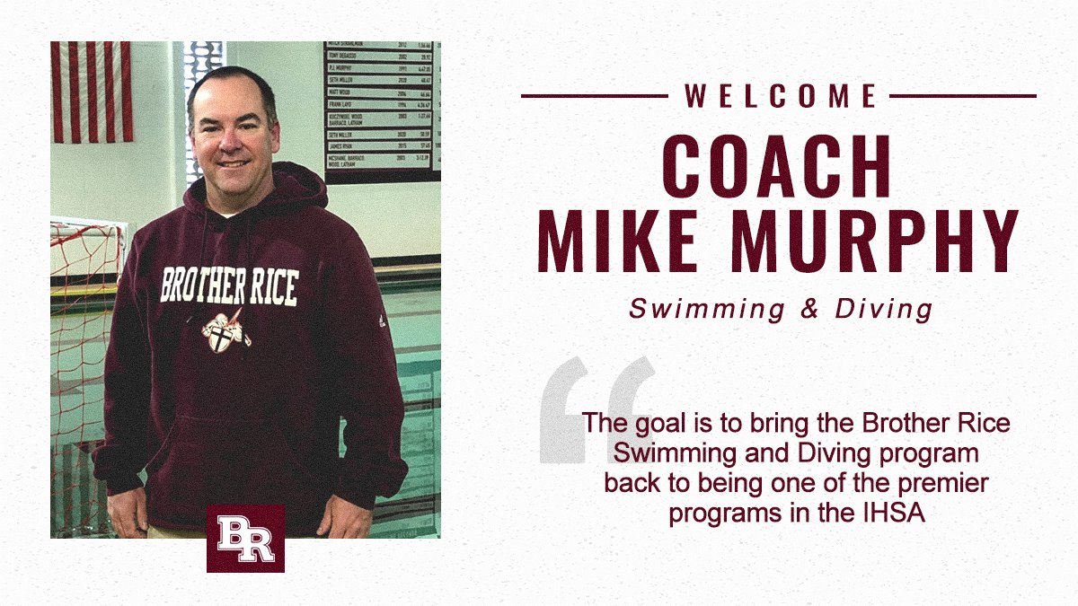 BRice_Athletics's tweet photo. Brother Rice would like to congratulate Mike Murphy '89 on being named the new Swimming &amp; Diving Coach! Welcome home, Coach. ⚔️⚔️

Read more:
https://t.co/ffKAW3xycZ https://t.co/svkftM8dt9