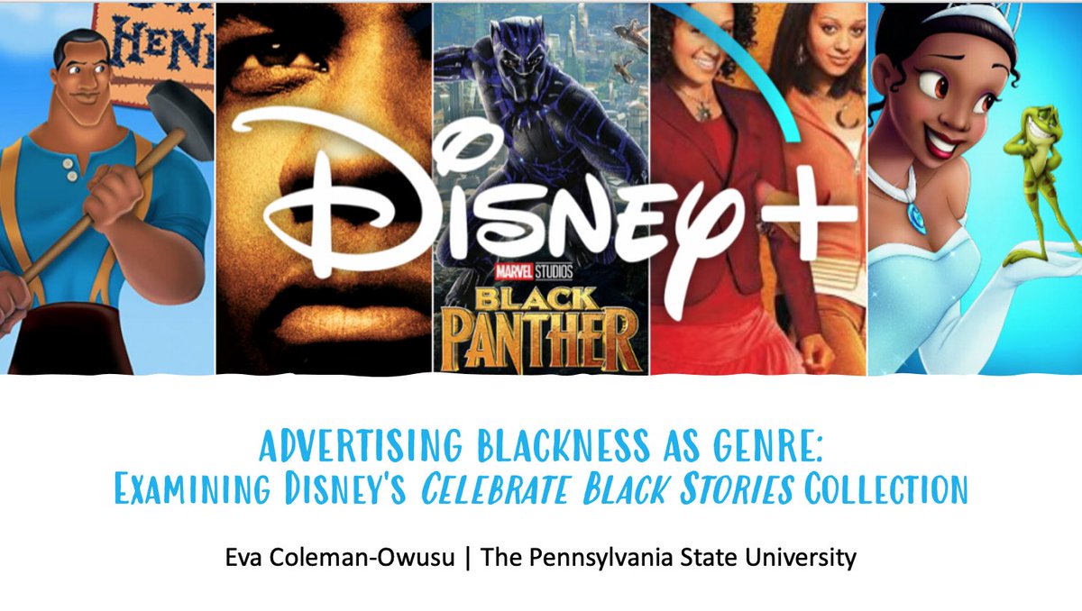 eva__co's tweet image. This has definitely been one of my favorite projects and i’m so excited to share. Join Black Popular Culture III (2pm EST) to hear me talk about how Disney presents ‘Blackness’ as genre. #pcaaca21 @pcaaca