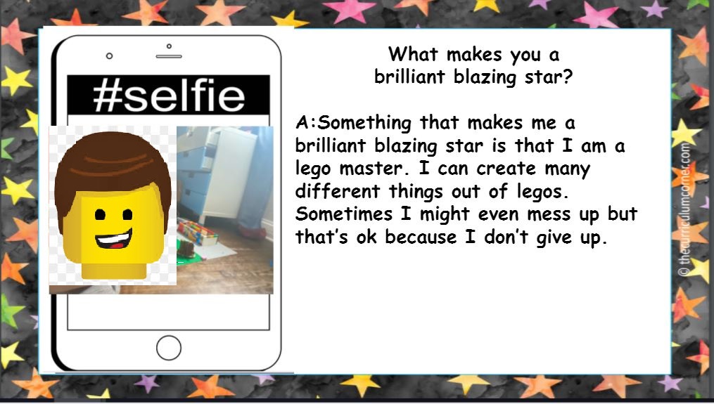 SEL_Doug's tweet photo. Ms. Vargas from Grissom did a great activity to promote Self-Confidence with her class last month. Students posted their selfies and described what makes them a star. Try it with your students! https://t.co/FQyE6GLEsq