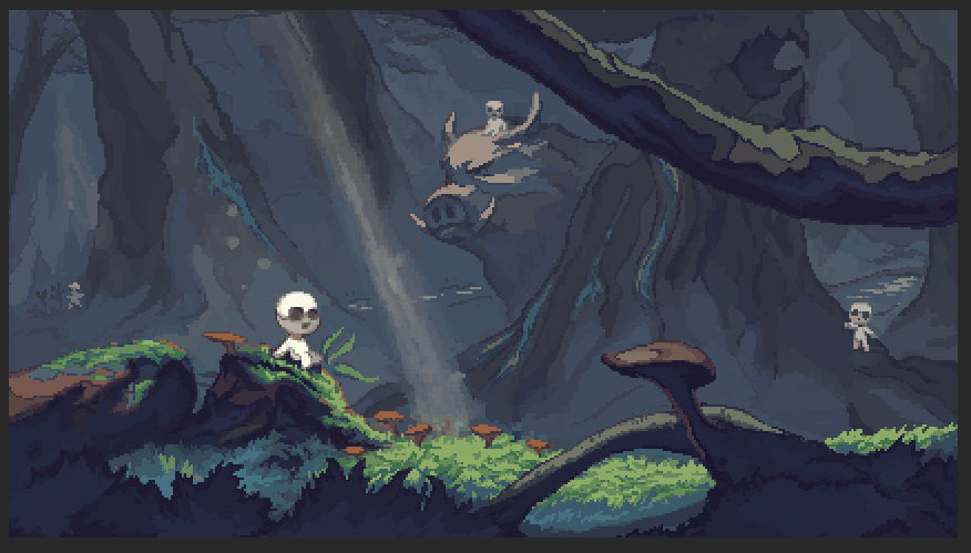 Ukuza_games's tweet photo. Play as the adorable Kinji, a Kodama tree spirit, to protect the once peaceful Yakushima forest as a darkness begins threaten the Elder Tree.

Experience a rich watercolor pixel art world filled with mystery in Kinji.

#indiegame #pixelart #PitchYaGame #wishlistwednesday https://t.co/nYvEqsaOdH