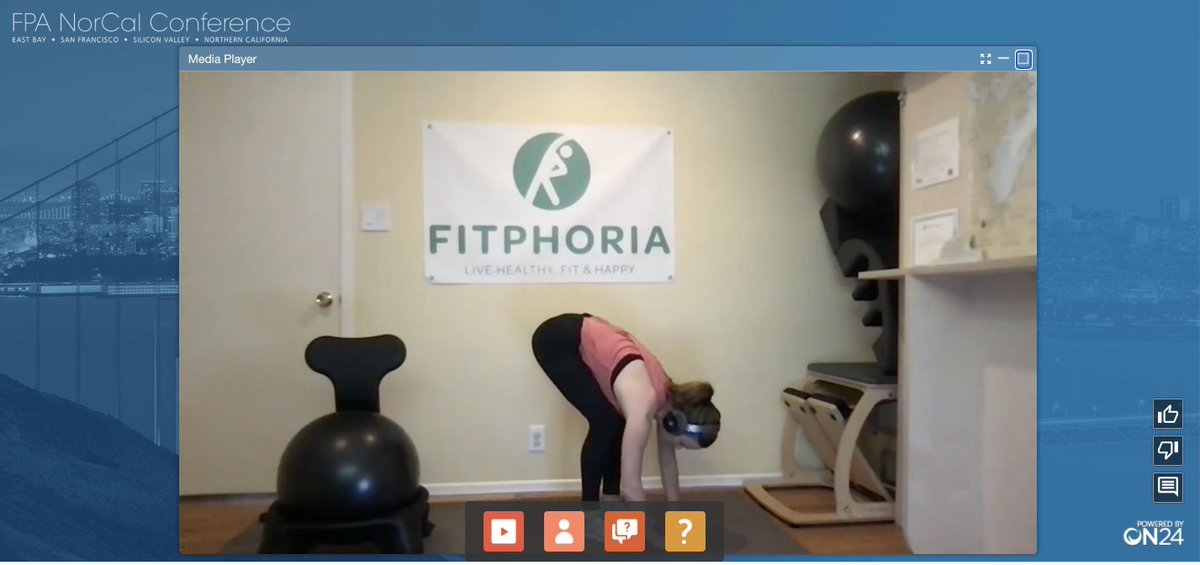 So much needed stretch while at <a href="/FPANorCal/">FPA NorCal Conference</a> #fpanorcal2021 virtual conference! Thank you, Jennifer <a href="/fitphoria/">fitphoria</a>