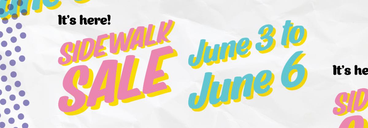 Sidewalk Sale Starts Tomorrow - Save up to 50%!! conta.cc/3uCa3xH