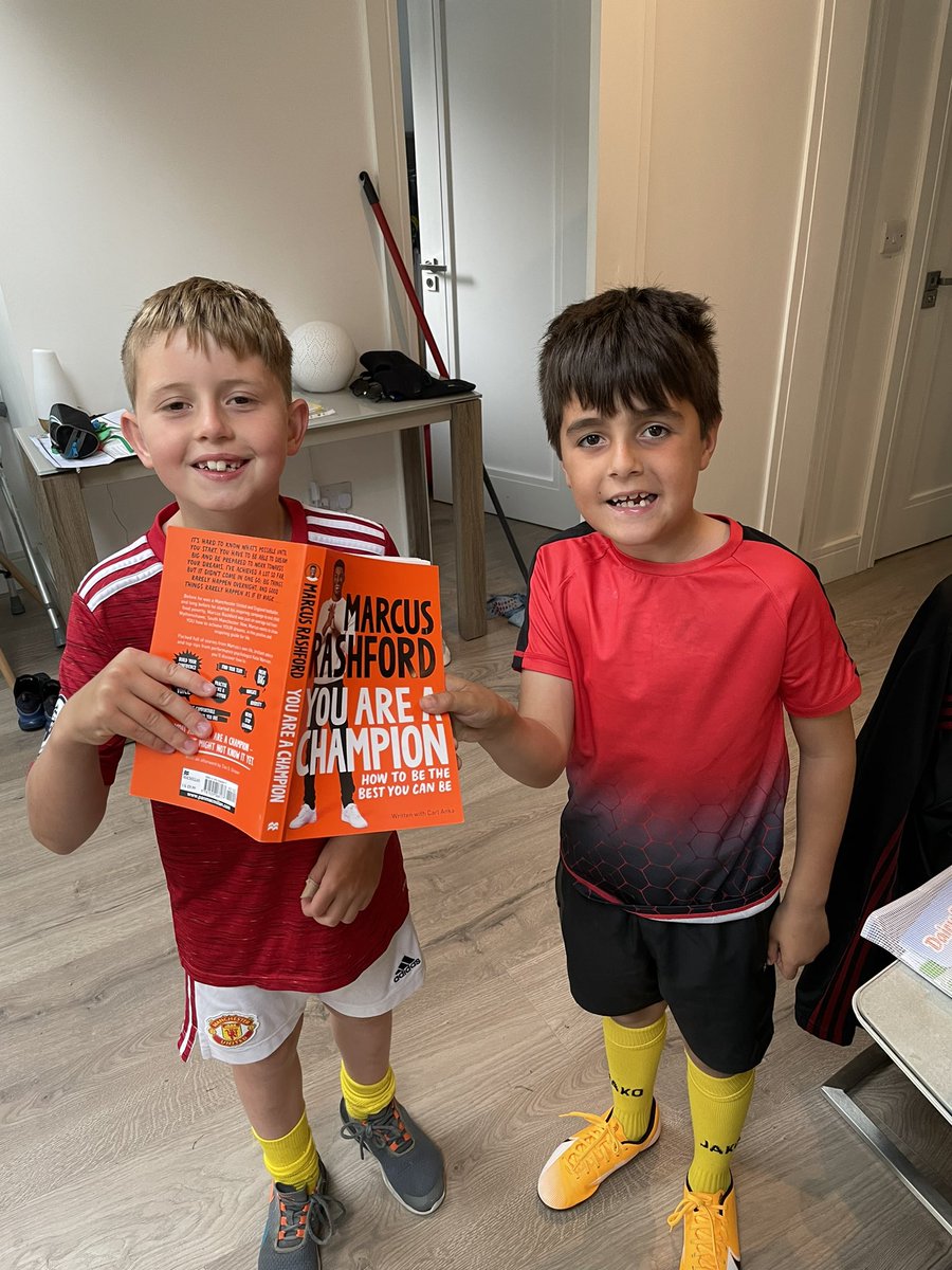 paulkeegs's tweet image. Both lads smashing through @MarcusRashford new book for kids. What a great role model for the next generation coming through #YouAreAChampion