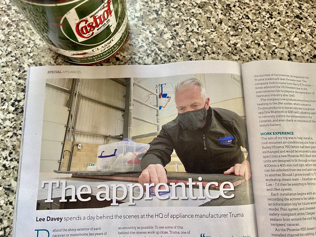 Lee Davey (@tintent) on Twitter photo Behind each caravan and motorhome, an army of component manufacturers beaver away, producing kit to keep you warm and comfy. In this months CAMC mag I visit <a href="/TrumaUK/">Truma UK Ltd</a> with the <a href="/BaileyofBristol/">Bailey of Bristol</a> Phoenix - and they let me loose with the spanners! 😬 Behind each caravan and motorhome, an army of component manufacturers beaver away, producing kit to keep you warm and comfy. In this months CAMC mag I visit <a href="/TrumaUK/">Truma UK Ltd</a> with the <a href="/BaileyofBristol/">Bailey of Bristol</a> Phoenix - and they let me loose with the spanners! 😬
