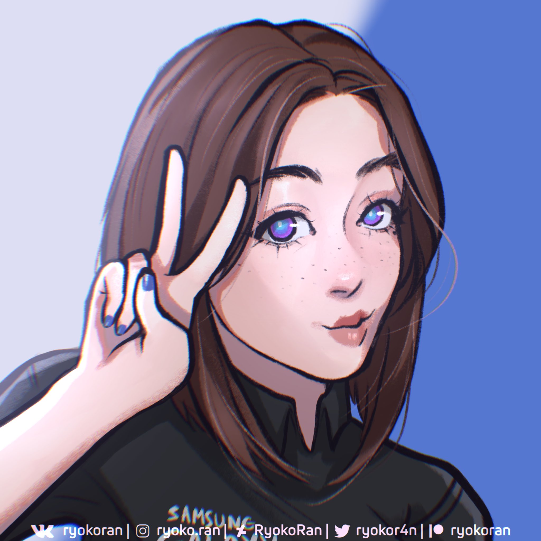 Samsung virtual assistant Sam fanart | Sticker