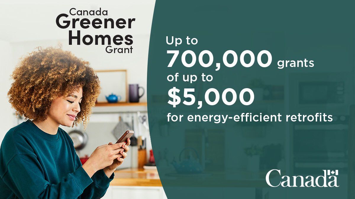 RD_Plumbing's tweet image. Did you know the new Retrofit Grant Program is now LIVE!
Energy Efficient Retrofits for your home - up to $5000 in grants available for over 700,000 homes across Canada.
Call or message us today! Tap on the learn more button below
780-875-9435
#askhowwecanhelp #greenerhomesgrant