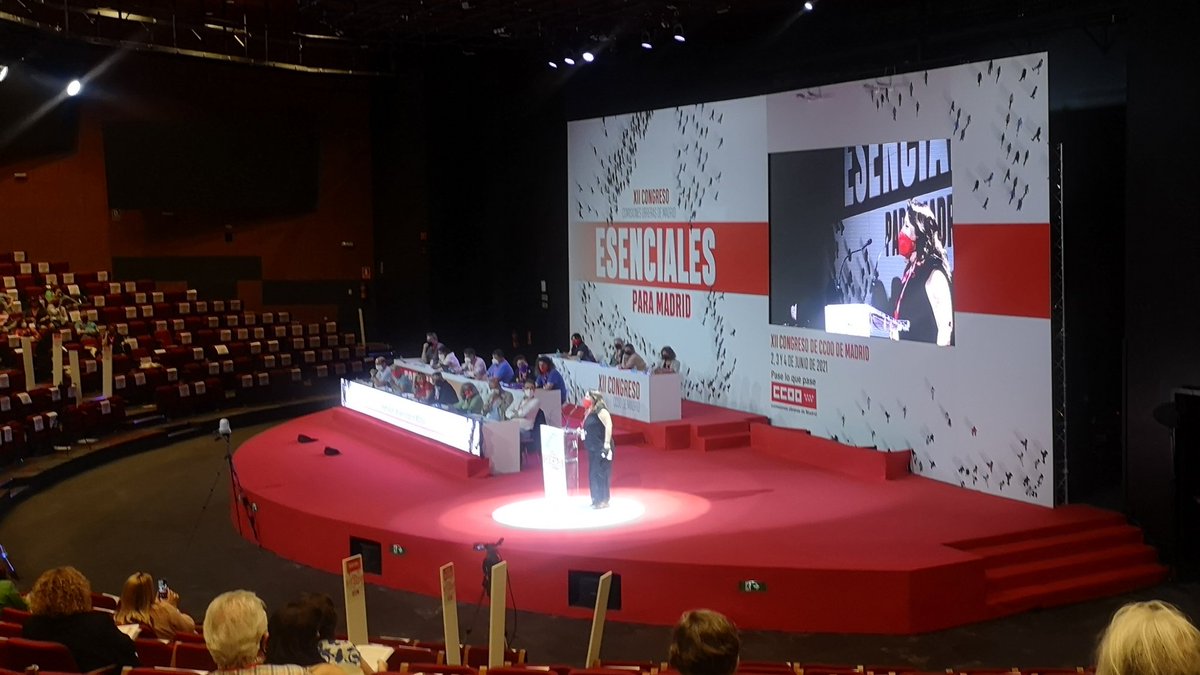 CCOOServMad's tweet photo. Nuestra Secretaría General
@mabalue interviene en el turno al informe general

🗣️ "Hemos llegado a un acuerdo de unidad y de cohesión" "ahora toca construir un proyecto dónde todas y todos nos sintamos reconocidos" https://t.co/HoKeTfyrSK