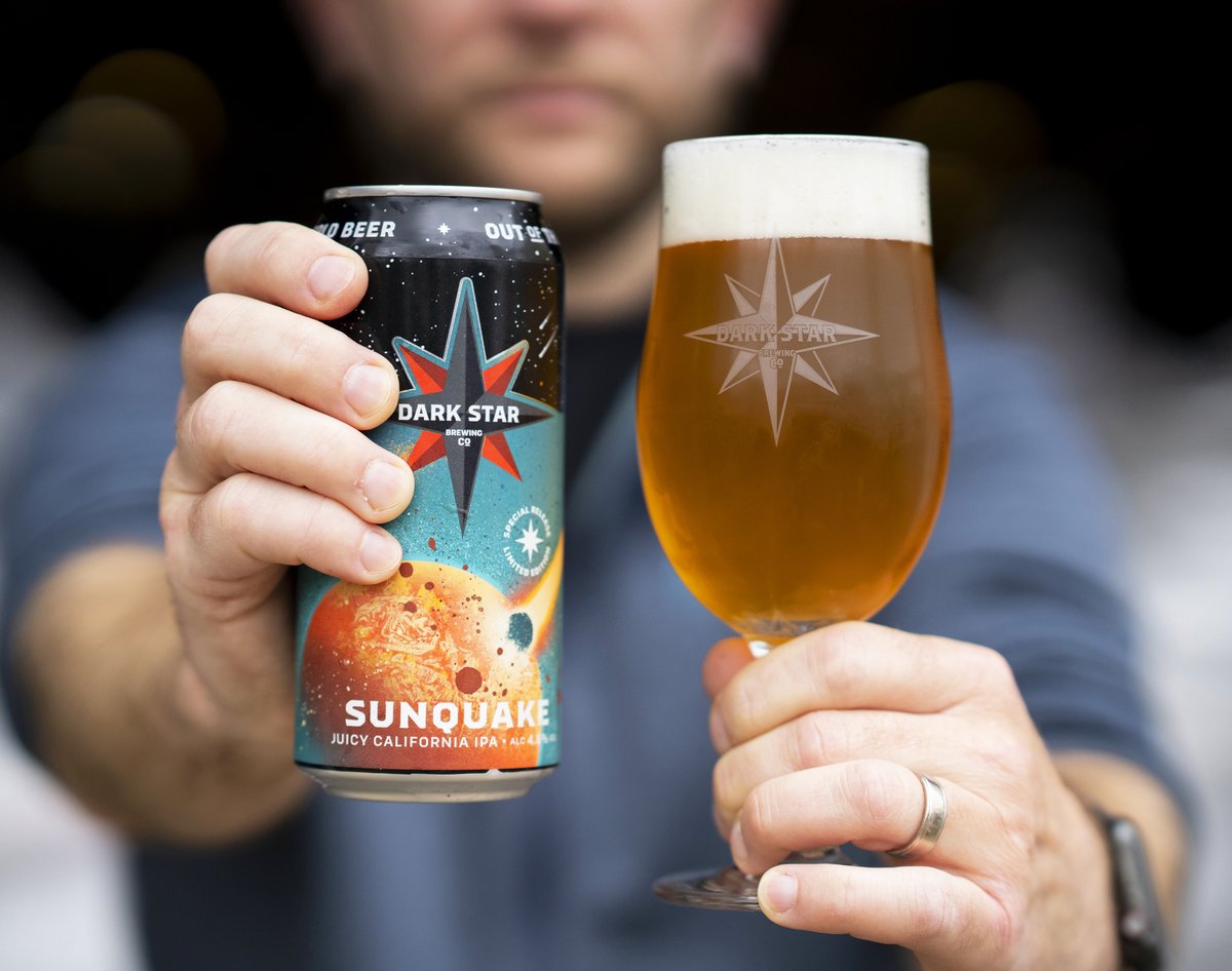 SUNQUAKE ☄️ New look cans LANDING SOON... We can’t wait for you all to try this one.

Azacca and Mosaic hops bring peach, mango and tangerine flavours to the fore while Chinook hops deliver a touch of pine and bitterness for balance.

#drinkresponsibly #outofthisworldbeer
