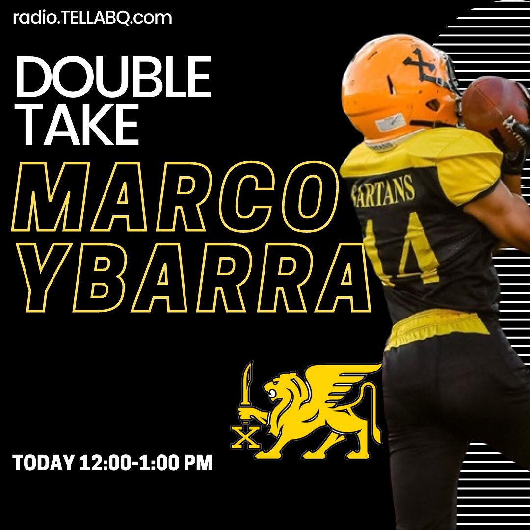 AbqTell's tweet photo. Don’t miss all the action going down today on 🏈DOUBLE TAKE 🏈 with AJ and special guests MARCO YBARRA and DAVID MONTOYA starting at 12:00pm today!!
. @tell_abq
#tellabq #tellabqradio #tellabqpodcast #burque #nm #505 #sports #nfl #nba #wnba #mlb #gameday #football #coach #humpday https://t.co/Feaz5EbuRn