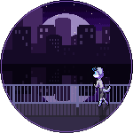 Pinkedalink's tweet photo. Wanted to practice small pixel backgrounds so @LaneyBea bribed me to make one with Riley. Couldn't decide HOW to do pixel him, hence two different versions.
#anthroart #pixelart #pixelscene #cityscape https://t.co/ZZz3Jp8O2G