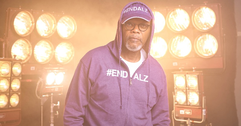 alzassociation's tweet image. Only one Jedi has a purple lightsaber. @SamuelLJackson goes purple to raise awareness to #EndAlzheimers. Retweet and show us your purple!