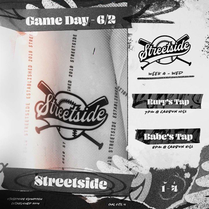 CCStreetside's tweet photo. HUGE Doubleheader tonight!! 7PM vs Rurys Tap and followed by Babes Tap! https://t.co/GdvsZEDjRE