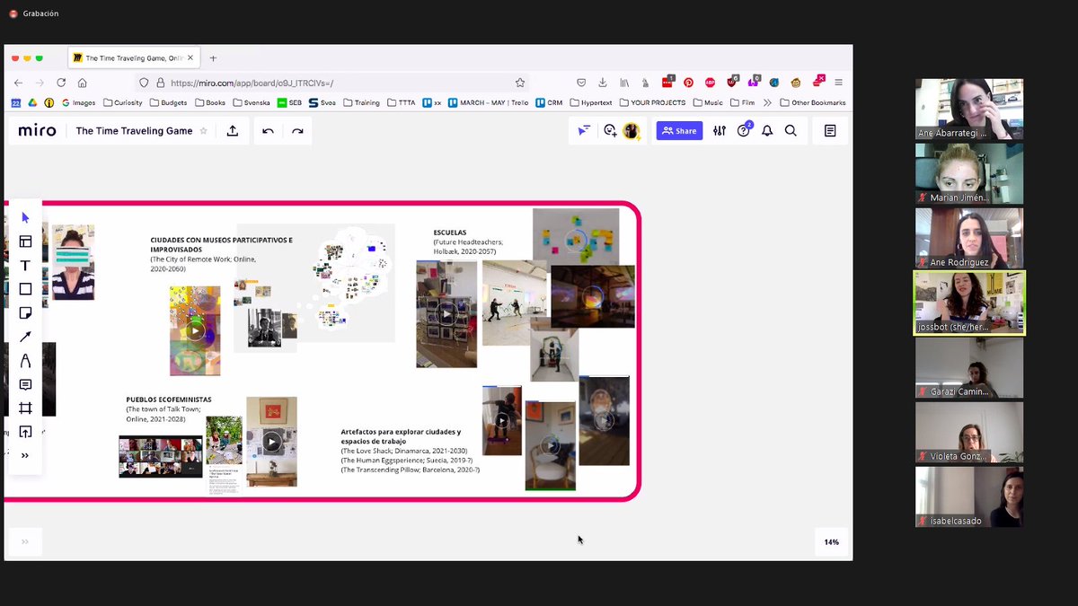 Jocelyn de Time Travel agency nos ha enseñado cómo especular el futuro "viajando" <a href="/Futures_Madrid/">Speculative Futures Madrid</a> #futuresmadrid