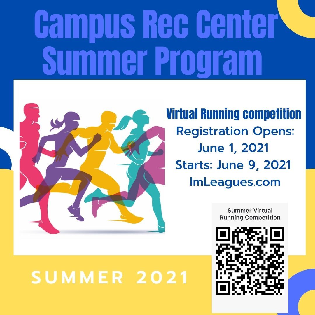 Summer Is Here
Virtual Running competition

Registration Opens: June 1, 2021

Starts: June 9, 2021

buff.ly/Kfegts