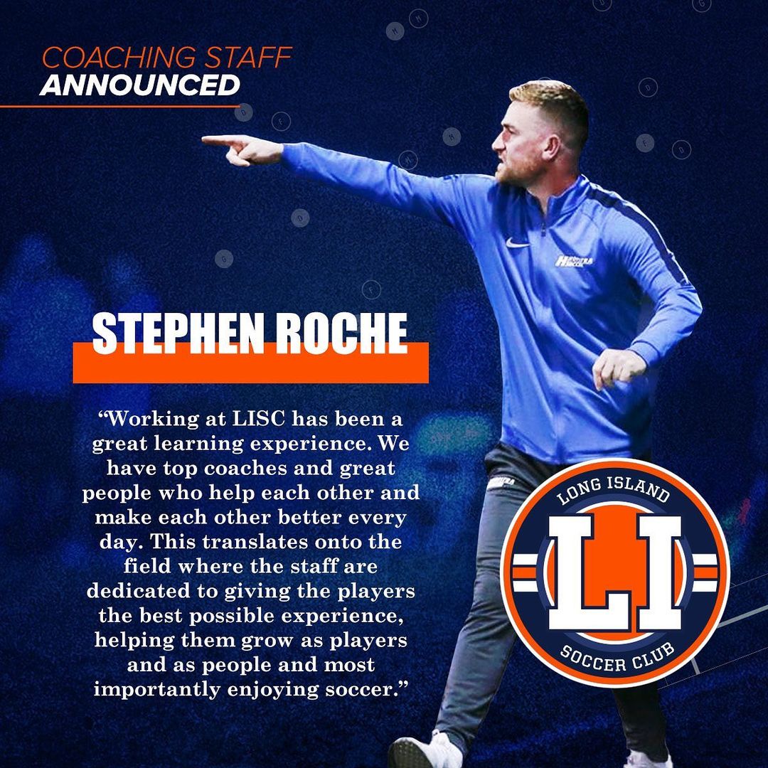 Want to work with an extraordinary staff? Tryouts are still happening, visit longislandsc.com for more info

Keep an eye out as we highlight our own team, like Stephen Roche. <a href="/LISoccerClub/">LongIslandSC</a> coach, <a href="/HofstraMSOC/">Hofstra Men's Soccer</a> Associate HC and <a href="/LIRoughRiders/">Long Island Rough Riders</a> Sporting Director <a href="/_Stepgen/">Stephen (^_^)</a>