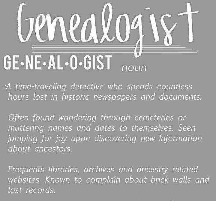 Best job description ever. 🍃

#Ancestry #Genealogy #BranchOut #HistoryandHeritage #HeritageQuest #researching